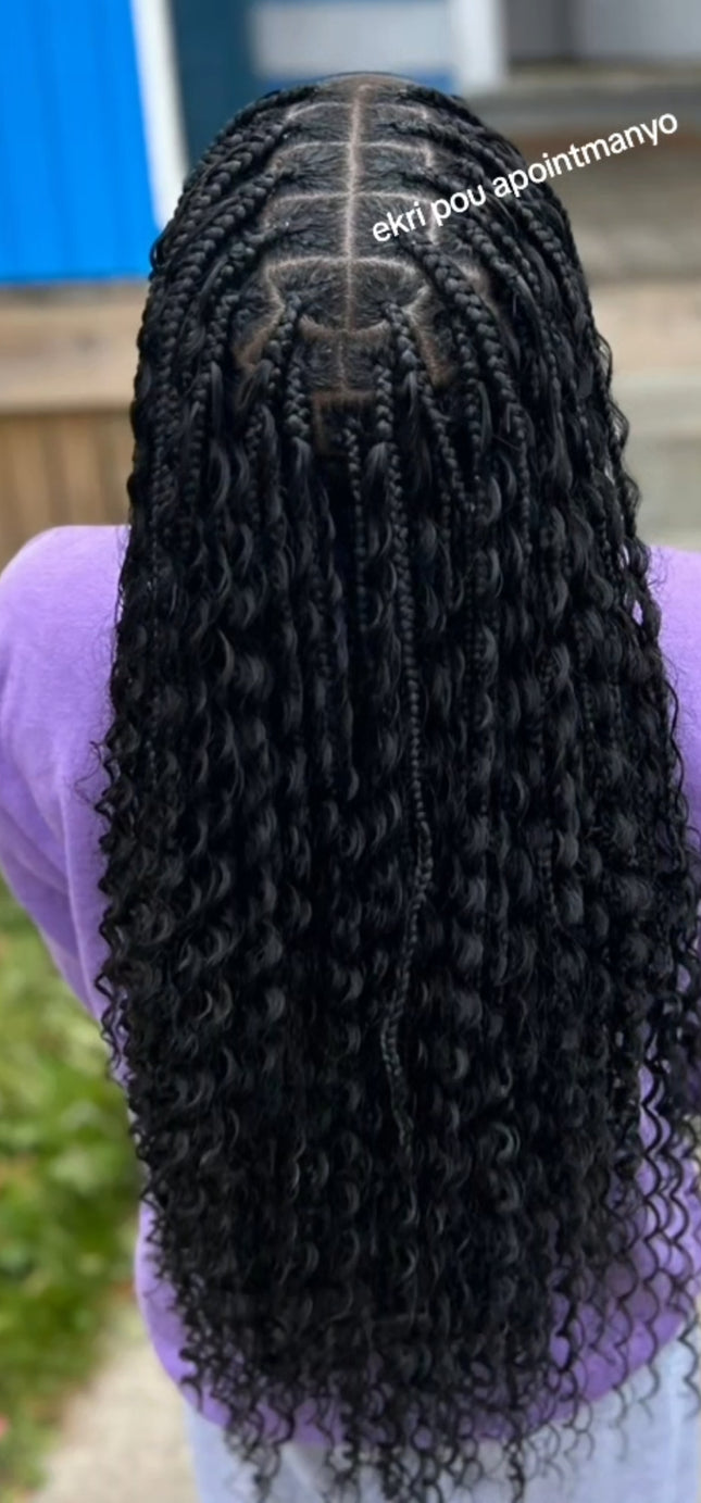 boho curl 100% human hair 18 inches 100 grame